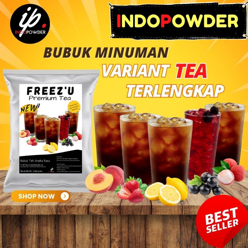 

FREEZ'U PREMIUM VARIANT TEA 1Kg - VArian Tea - Bubuk Minuman Teh Aneka Rasa 1Kg