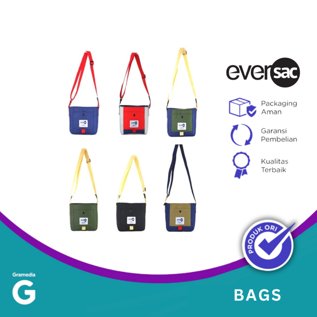 Sling Bag / Tas Selempang / Eversac Sling Bag Zinca Navy