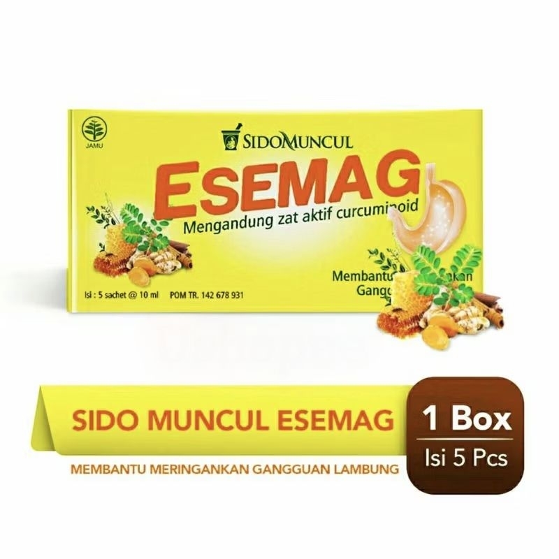 

ESEMAG Sidomuncul obat herbal maag cair (isi 5 sachet @10ml)