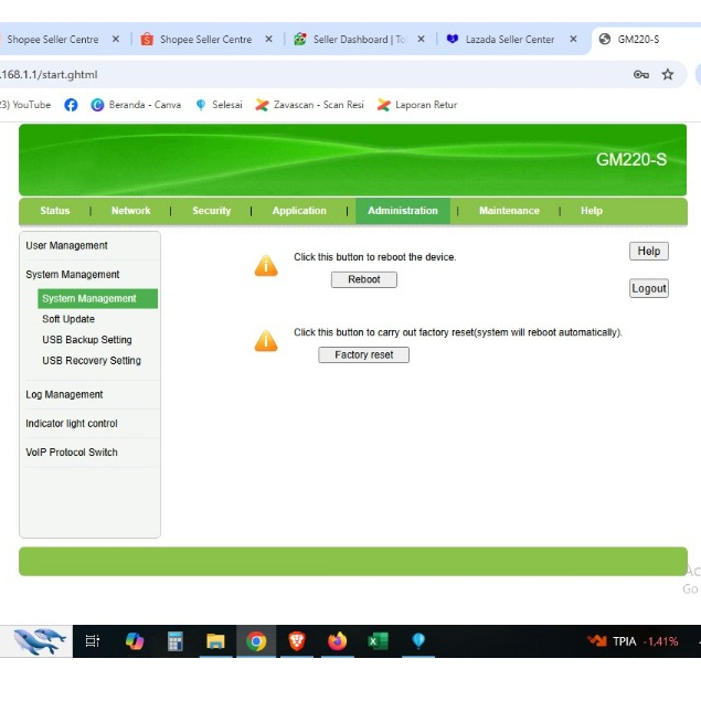 RK ROUTER GM220S XPON NEW
