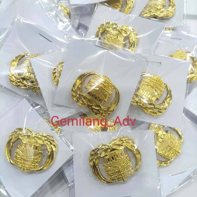 lencana korpri lapis fiber glass#pin korpri resin