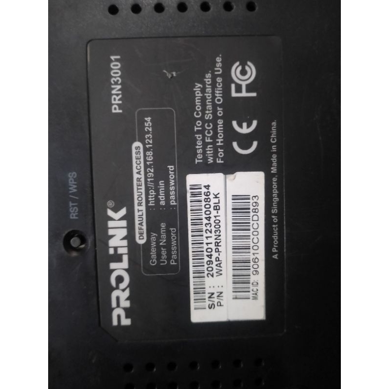 PROLINK PRN3001 Ap/Ruter