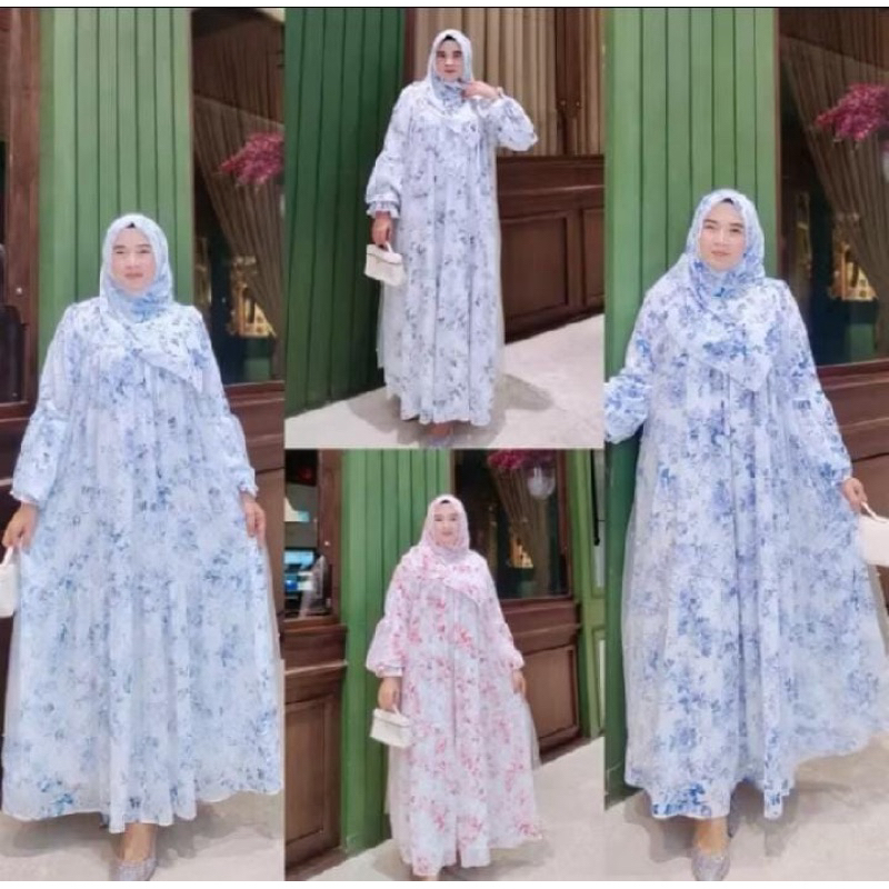 RADWAH  DRESS SET HIJAB /  / ZAHRA DRESS / BESTIE SET OVER ALL / KHAYRA DRESS / ANARA SET BY SMW (OR