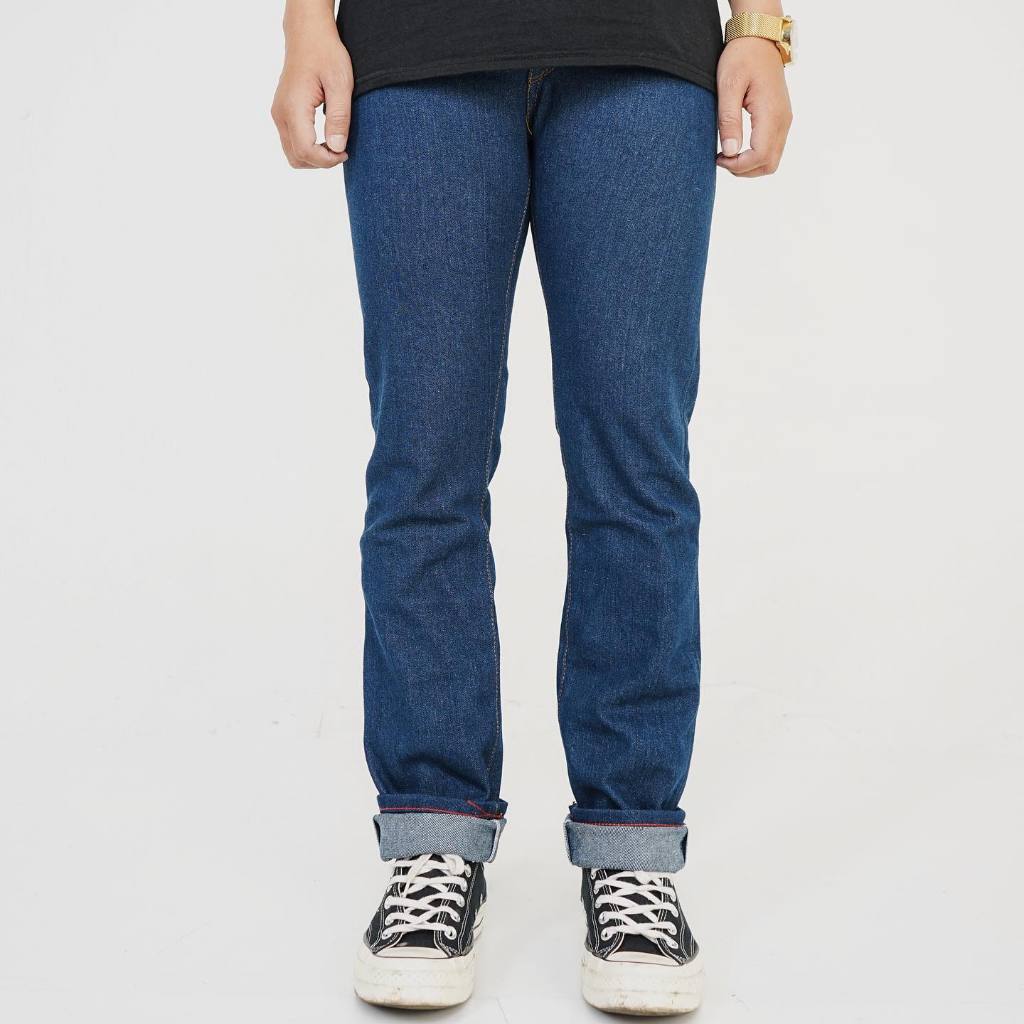 SVGE DENIM - Valkry Blue Washed Celana Denim Panjang