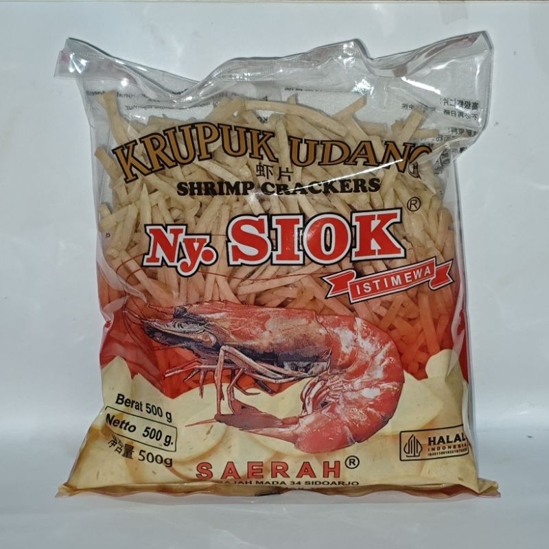 

Udang Stik Ny. Siok Krupuk Udang Stick Ny. Siok 500 gram Kerupuk Stik Nyonya siok Original Asli