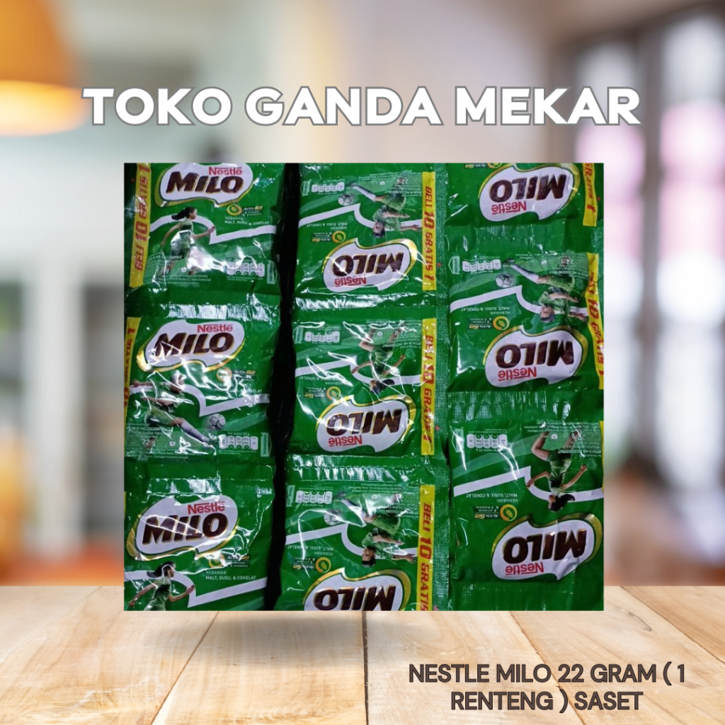 

NESTLE MILO 22 GRAM ( 1 RENTENG ) SASET