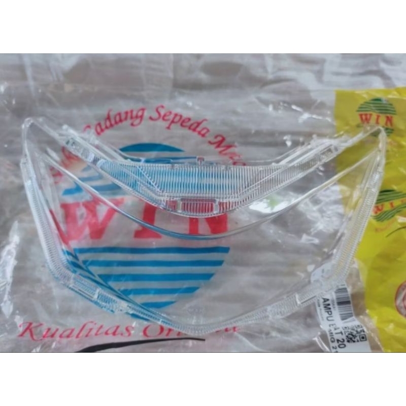 KACA LAMPU DEPAN HONDA BEAT NEW 2020 2021 LED WIN  I MIKA LAMPU MEREK WIN / COVER LAMPU DEPAN REFLEK