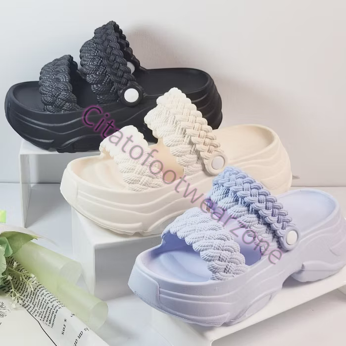 SANDAL SELOP WANITA MODIS KEKINIAN SELOP WEDGES TINGGI SANDAL JELLY WANITA