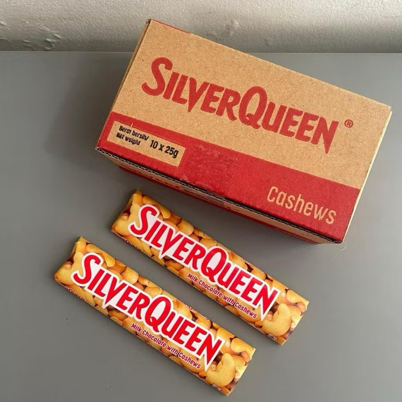 

SILVERQUEEN COKLAT 10 pcs x 22gr / Coklat Silverqueen isi 10 pcs