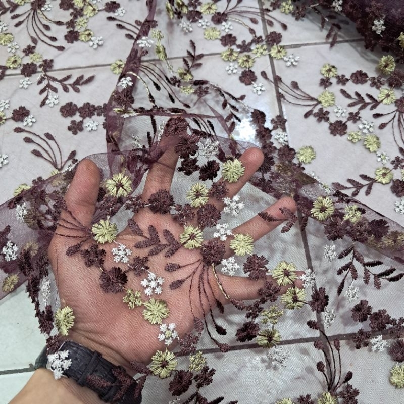 kain tile garden - Kain Tile valentino - garden tile - kain tile bordir - tile kebaya korea - kain e