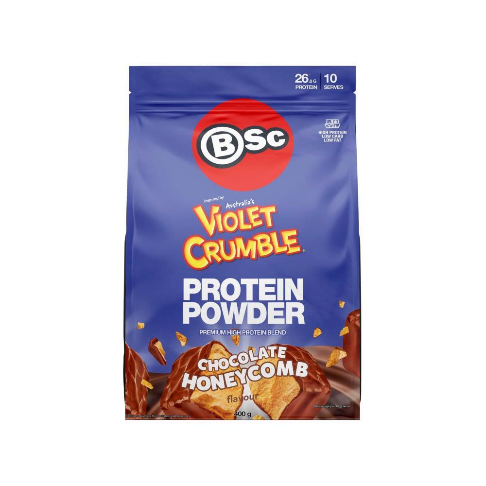 

Bsc Violet Crumble Pro Powder Choc Honeycomb | 400GRAM Australia