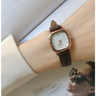 NEW PRODUCT Jam Tangan Kulit Wanita Vintage Jam Tangan Cewek Jam Tangan Kotak Analog Jam Tangan