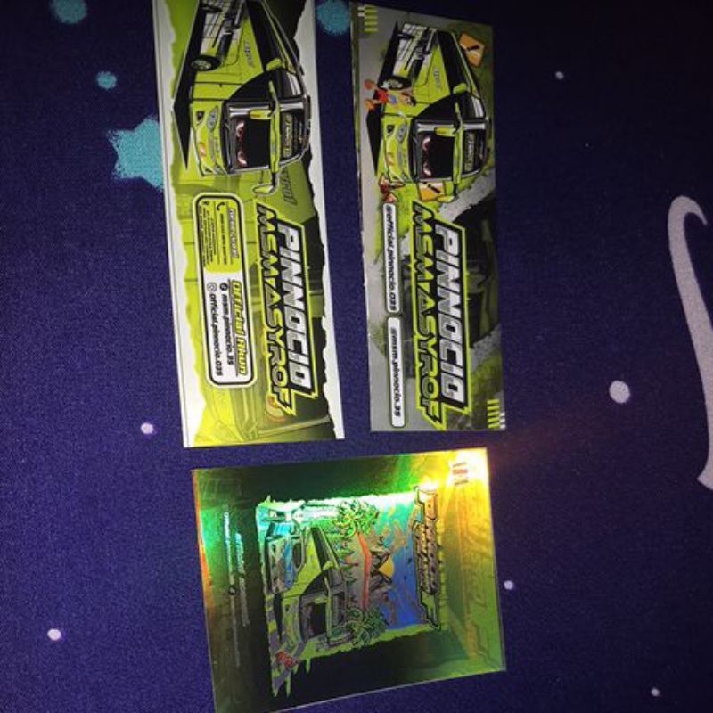 Stiker bus MSM ASYROF PINNOCIO ORI