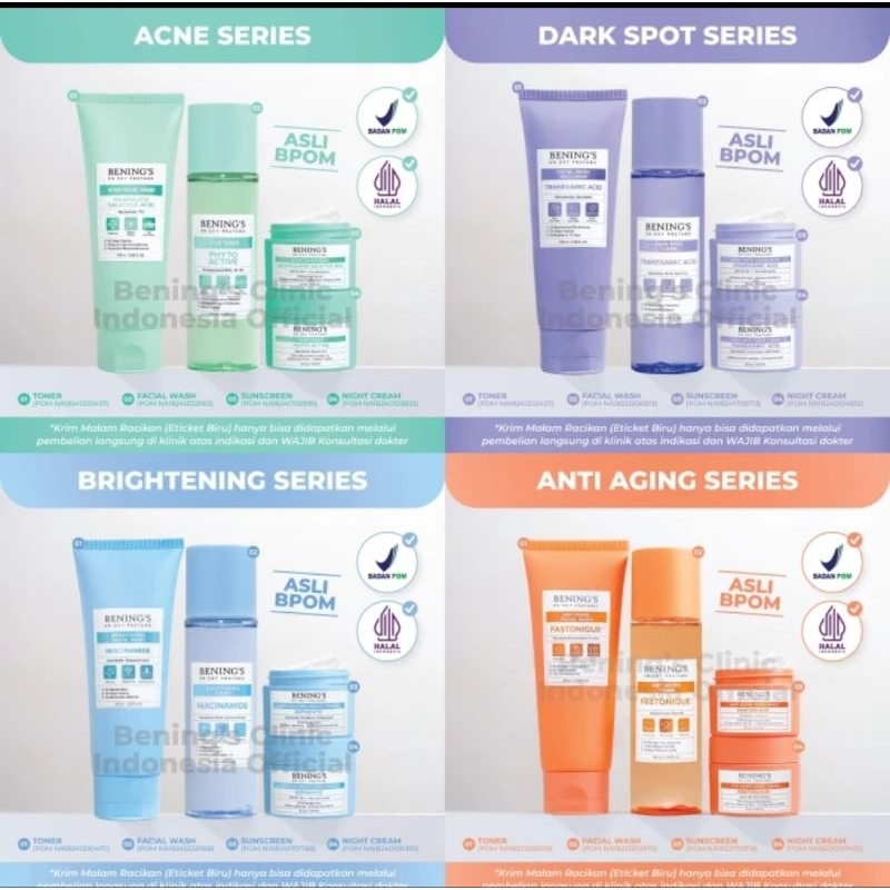 (READY) PAKET DASAR BENING SKINCARE by dr. Oky Pratama