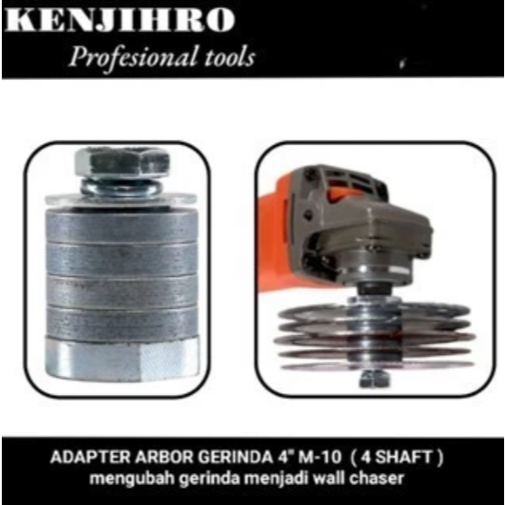 Kenjihro adaptor extension Shaft gerinda 4"