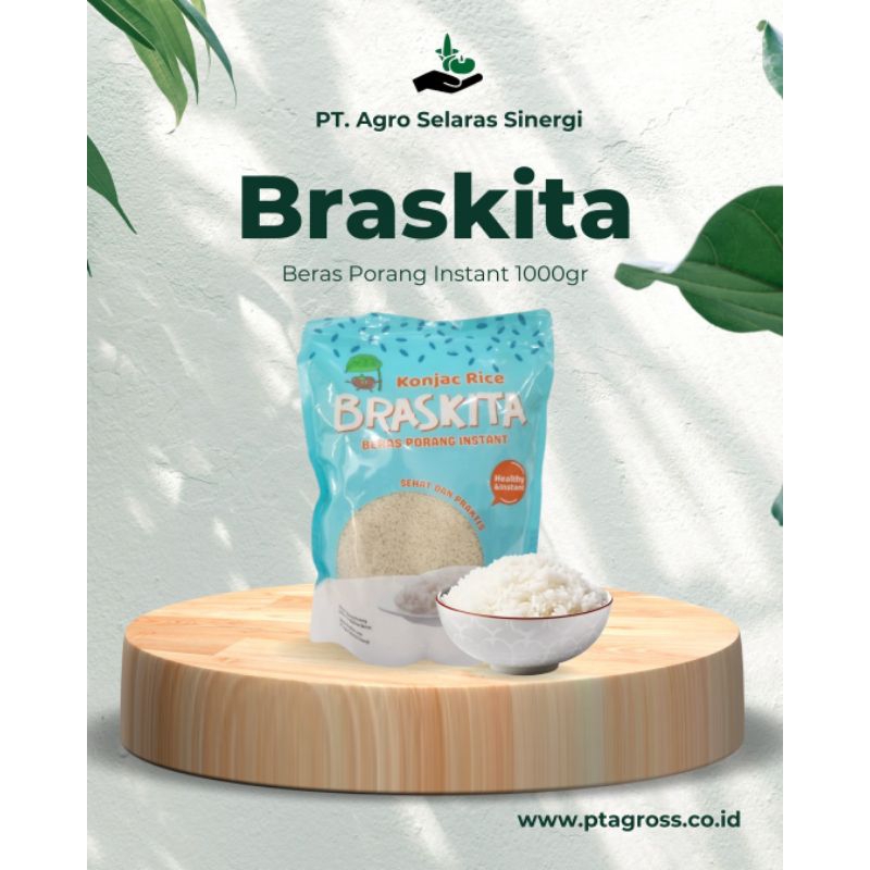

Braskita - Beras Porang Instan 1000g