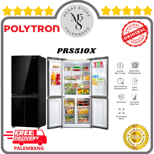 Kulkas Polytron Set By Side 4 Pintu PRS510X Kulkas 2 Pintu Polytron Kulkas Side By Side