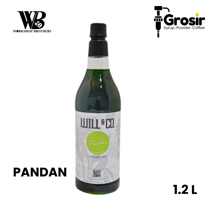 

Will&Co Sirup Pandan 1.2 Liter - Rasa Pandan