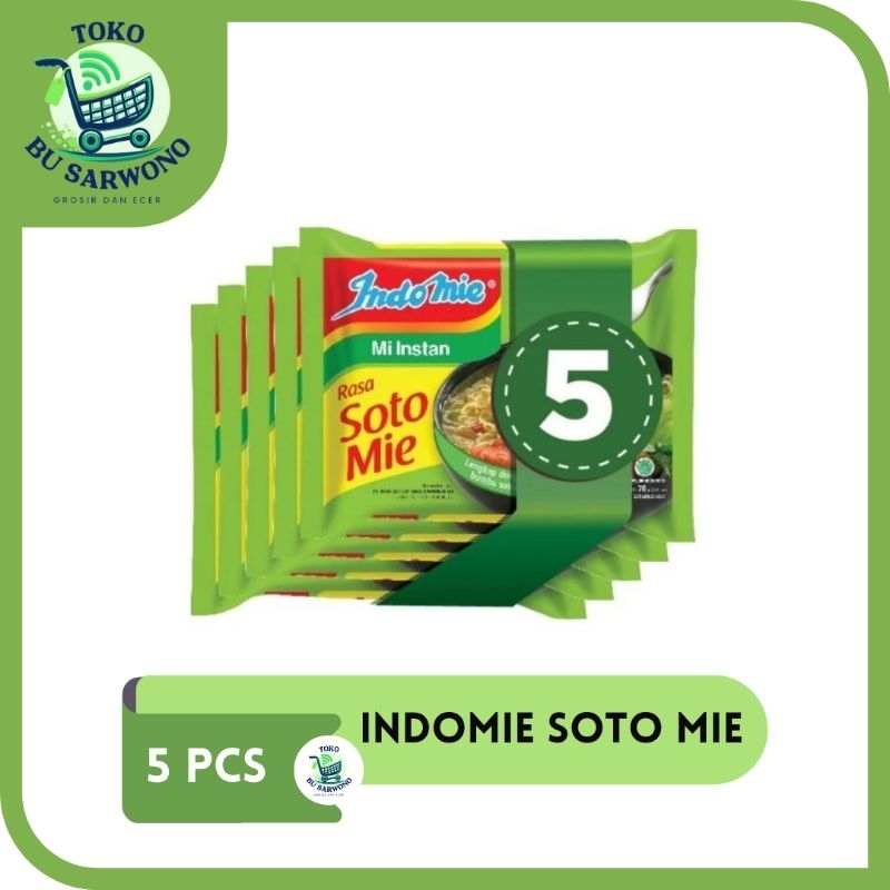 

INDOMIE SOTO MIE KUAH 70 GRAM 5 PCS