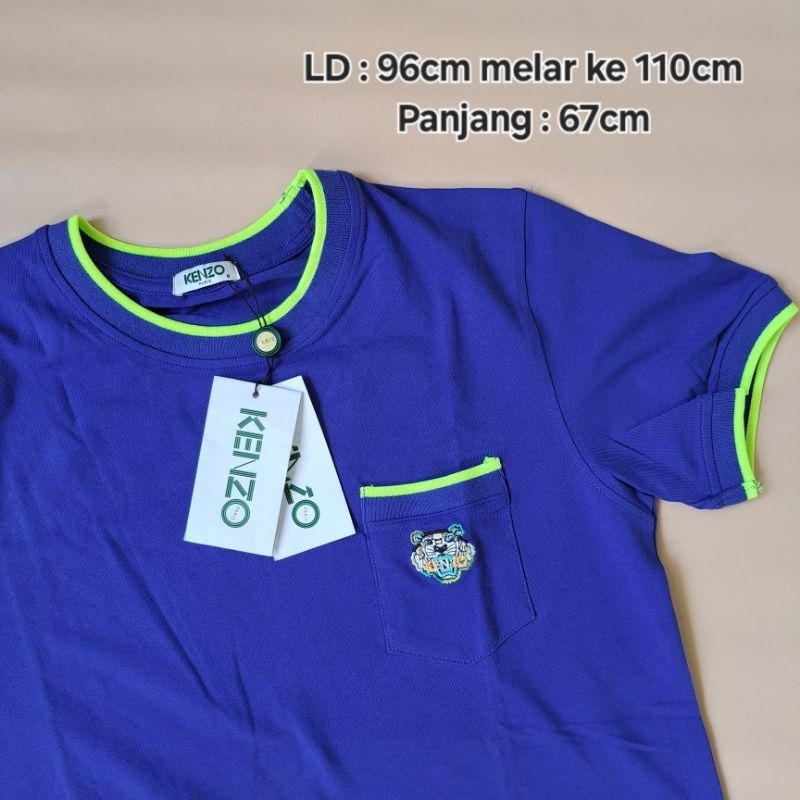 kaos tshirt lengan pendek kenzo bordir pria wanita new pl