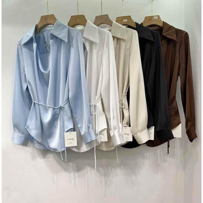 blouse wanita bahan satin premium | atasan wanita | baju casual