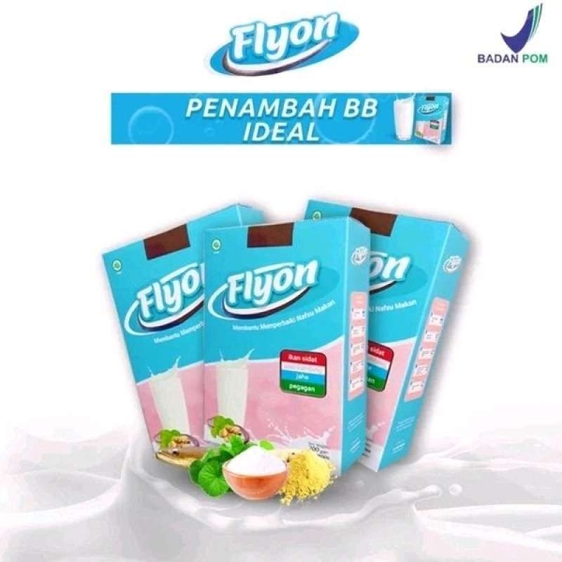 

Flyon Biru Susu Penggemuk Badan & Penambah Berat Badan Asli