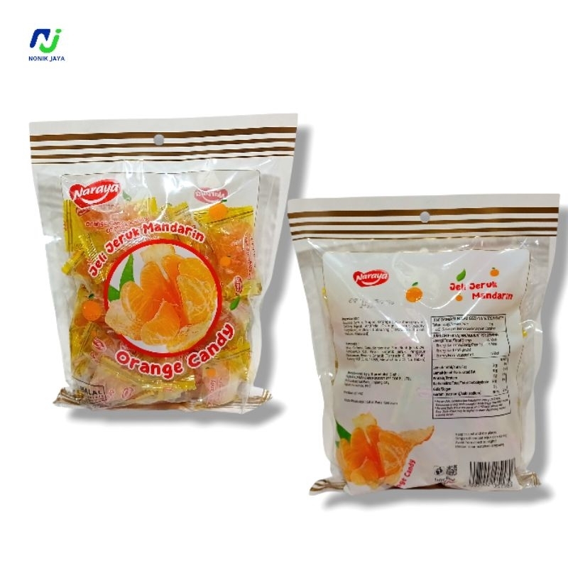 

( READY STOK ) NARAYA Jeli Jeruk Mandarin Orange Candy Pack@500g