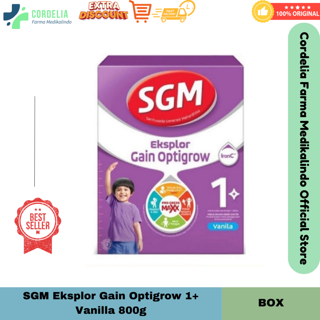 

SGM Eksplor Gain Optigrow 1+ Vanilla 800g