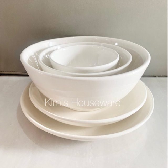 Mangkok polos caravel keramik | piring keramik | mangkok lauk | piring cafe |hampers mangkok & pirin