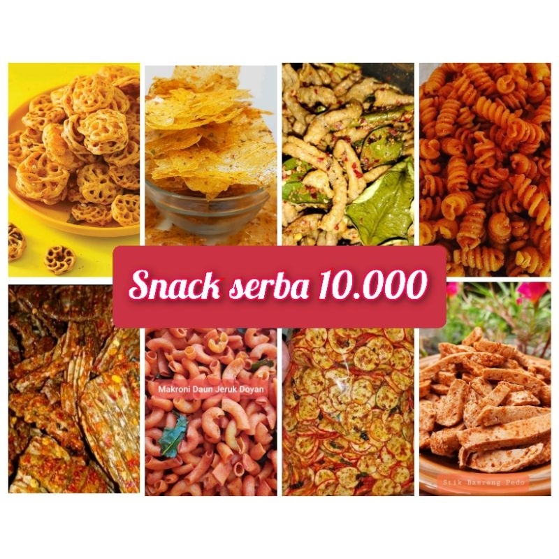 

Snack serba 10.000 (150g) snack kiloan makanan ringan snack pedas nampol termurah