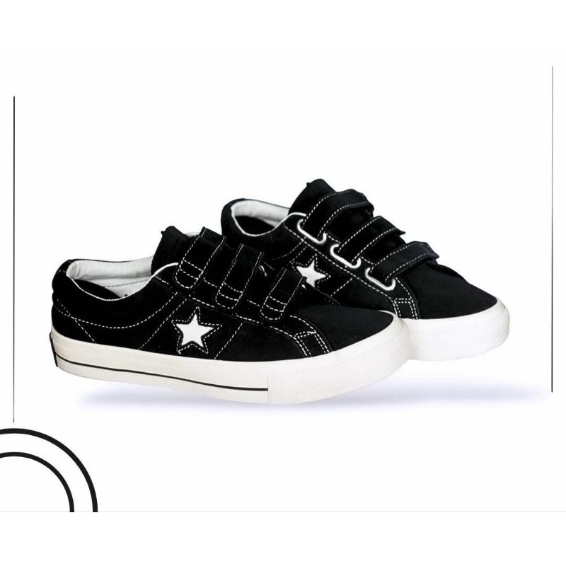 CONVERSE ONE STAR PRO 3V STRAP BLACK (VELCRO)