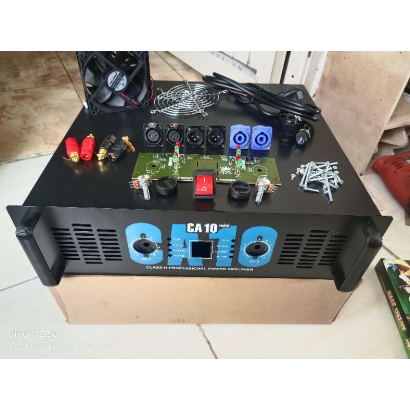 BOX POWER AMPLIFIER CA 10 MINI Tebal + Asesoris box ampli  MINI CA10