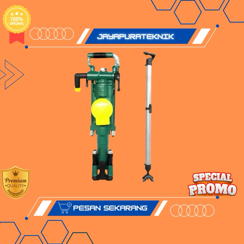 Mesin Bor Batu Tambang YT28 Air Rock Drill Pneumatic - SATU SET