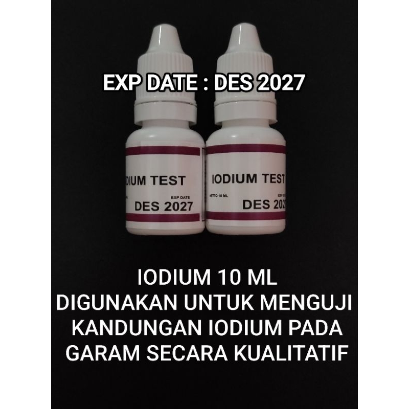 Test Kit Yodium - Iodium test 10ml ORIGINAL