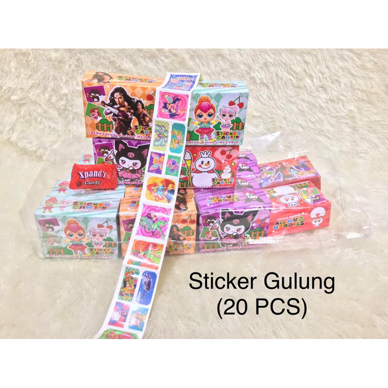 

STIKER CANTIK GULUNG 1 pack isi 20 pcs