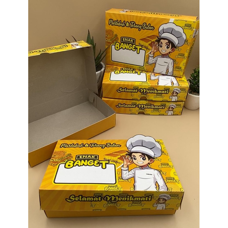 

Kotak Kemasan Martabak & Terang Bulan Enak Banget 1 Pack (50 pcs)
