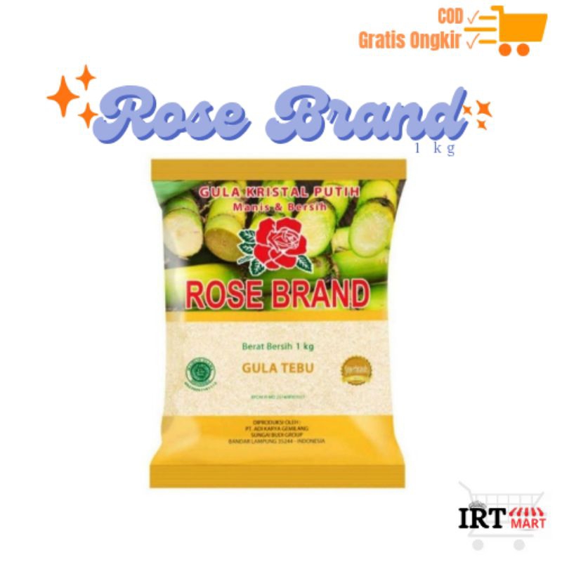 

GULA PASIR ROSE BRAND - Gula Pasir Kemasan 1 kg Kualitas Gula Premium Gula Tebu Murah Ready
