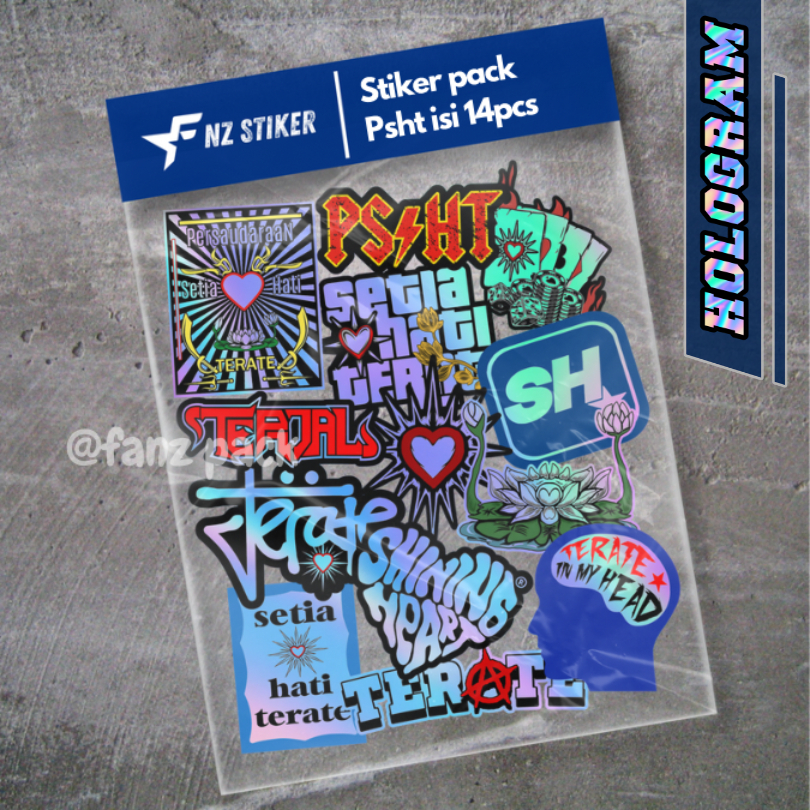

STIKER HOLOGRAM PSHT TERATE ISI 14pcs - ANTI AIR, STIKER PERGURUAN | STIKER SILAT, HELM, LAPTOP, CASE HP VOL 18 HLG