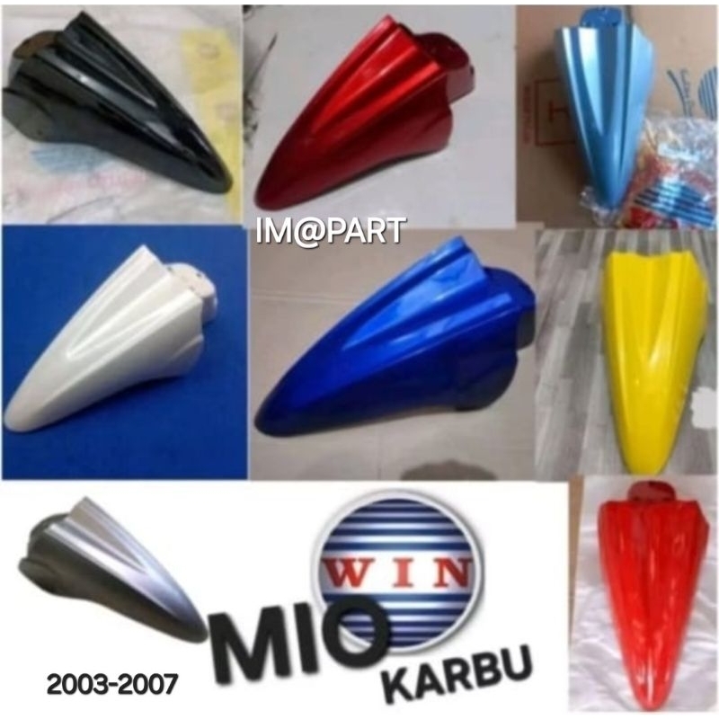 Spakbor Depan | Sayap Depan MIO KARBU | MIO SPORTY 2003-2007 HITAM | PUTIH / SILVER