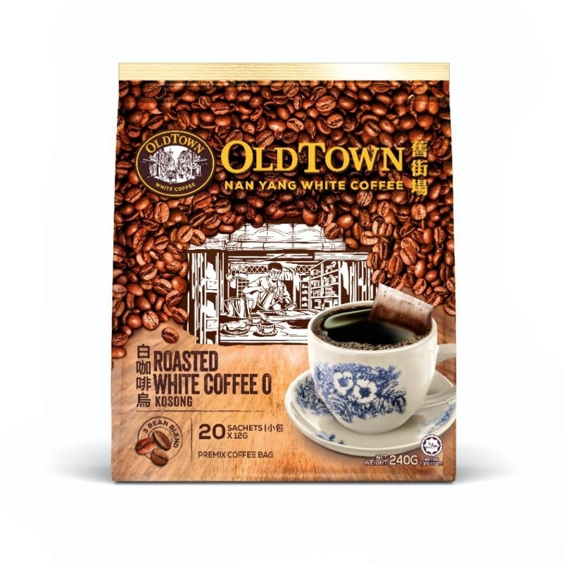 

OLDTOWN Nan Yang Roasted White Coffee O Kosong Malaysia (20 sachet)