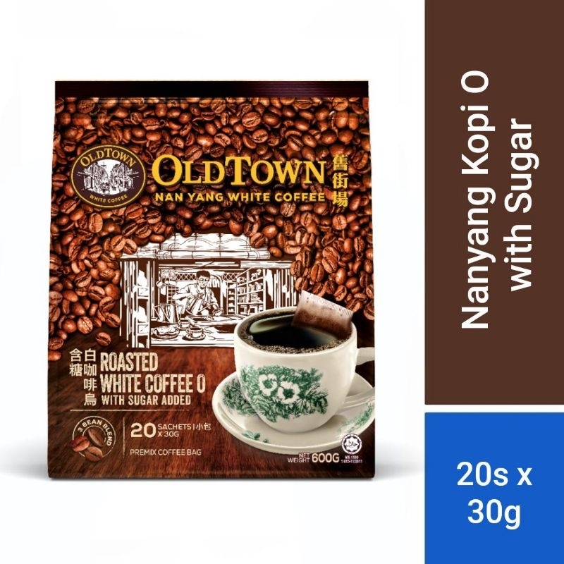 

OLDTOWN Nan Yang Roasted White Coffee O with Sugar Malaysia (30g x 20 sachet)
