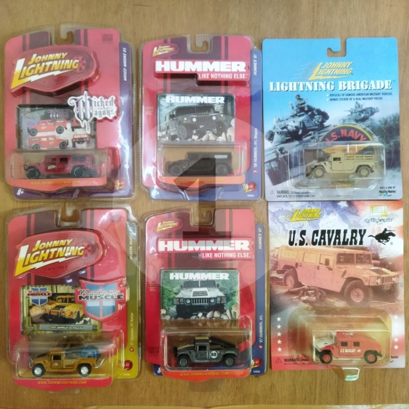 Diecast 1/64 Hummer H1 Humvee Johnny Lightning Paket 41 pcs