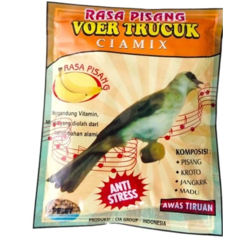 VOER TRUCUK KUTILANG PUR MURAH RASA PISANG PAKAN BURUNG CIAMIX