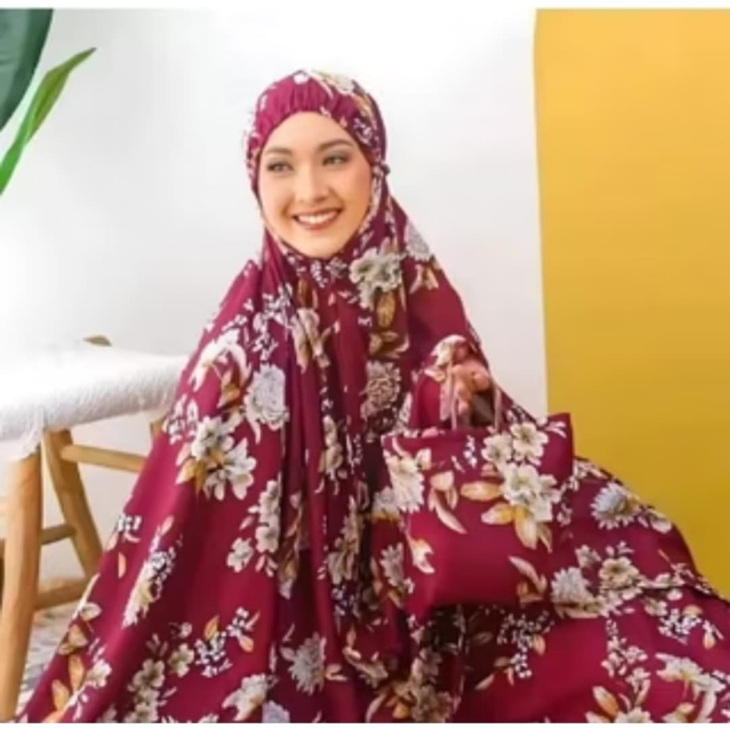 Promo Murah Mukena Dewasa Motif Bunga Sakura Terbaru Mukena Traveling Bunga Sakura Mukena Jumbo