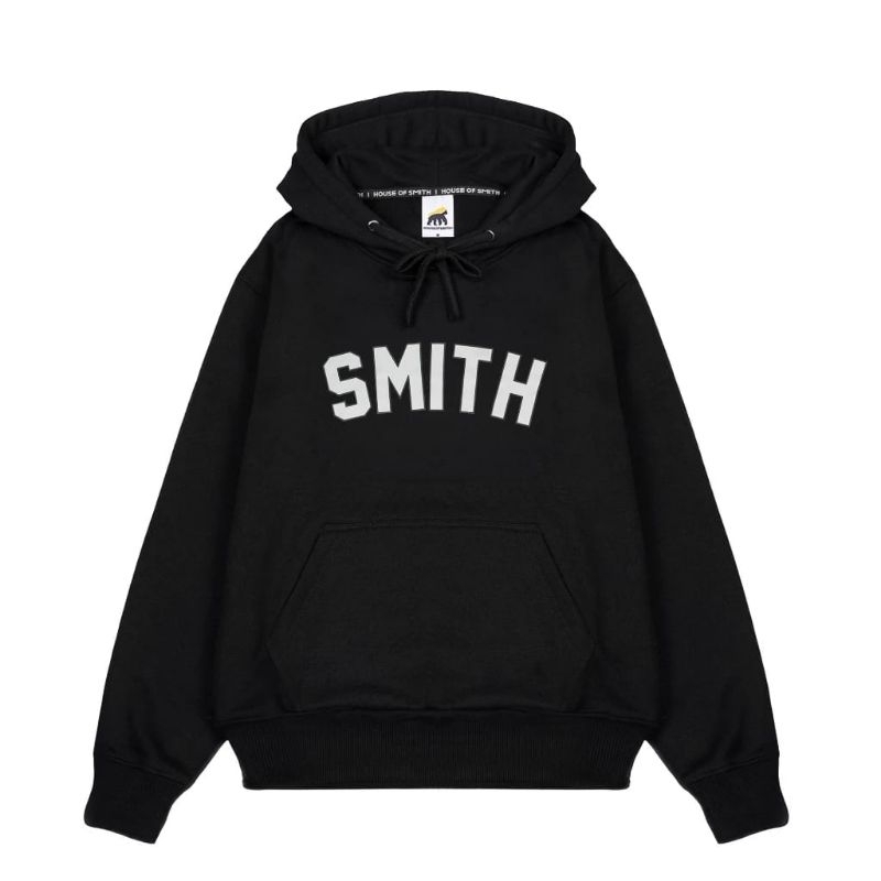 House Of Smith - Hoodie Black Unisex Text Putih M-XXL