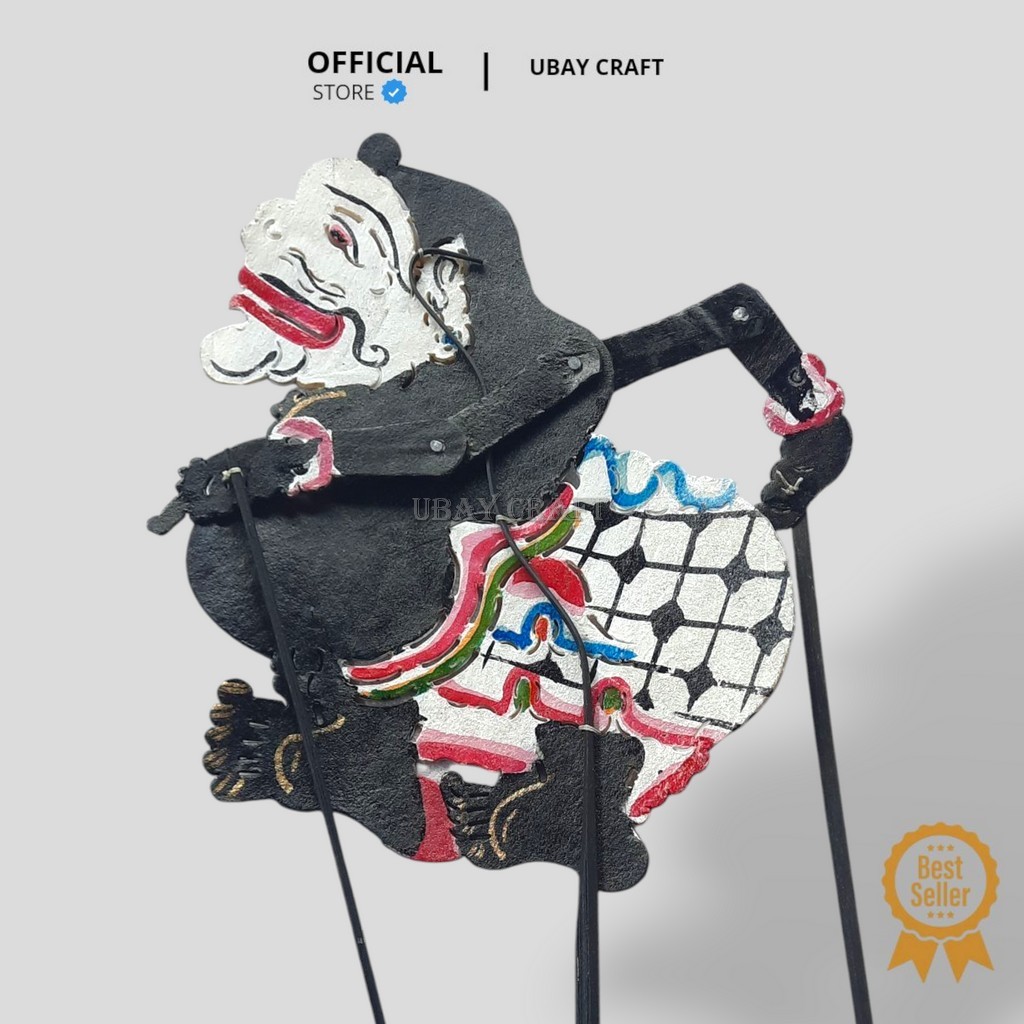 wayang kulit sapi wayang mainan Semar tinggi -+45cm
