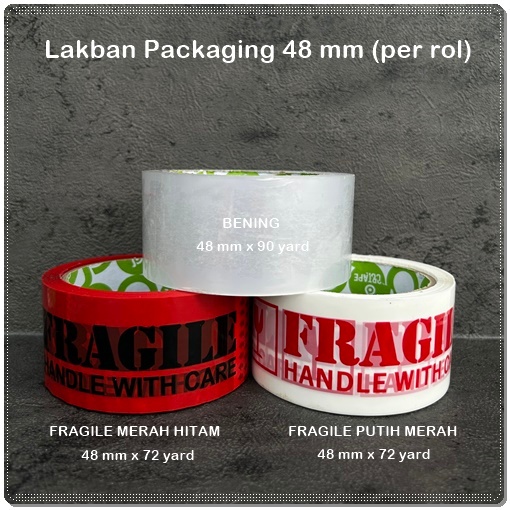 

PACK-01 : Lakban Bening Coklat Fragile Isolasi Selotip Tape Murah (per rol)
