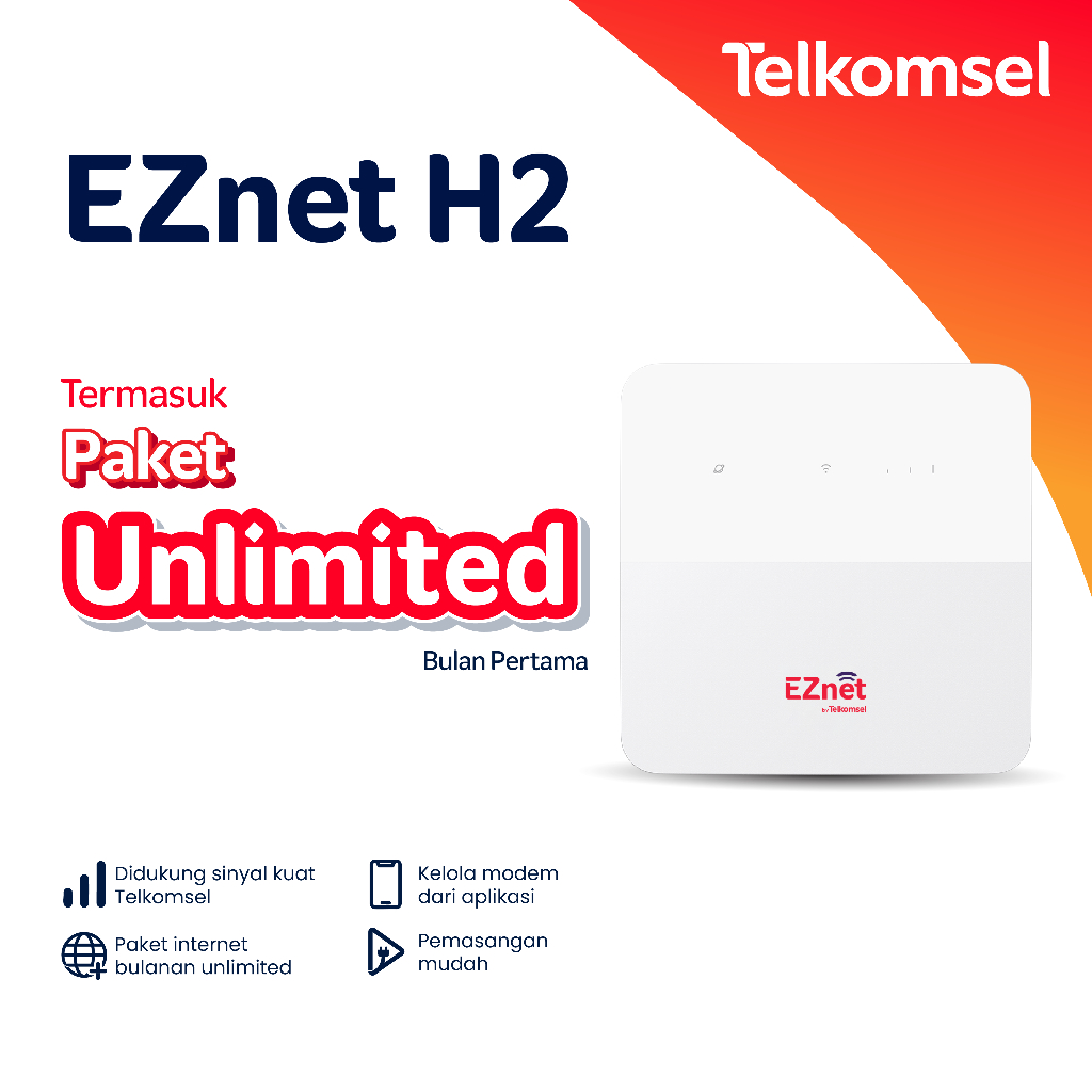Telkomsel EZnet H2 Internet Modem Wifi Unlimited