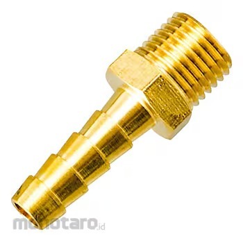 Sambungan Selang Kuningan Lurus Kompresor 1/4Inch Neple