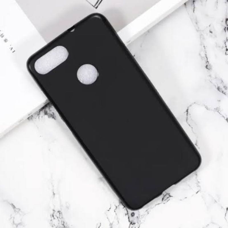 Case Matte Asus Zenfone Max Plus M1 / ZB570TL / X018D Casing Atau Kondom Softcase Black Matte Myuser